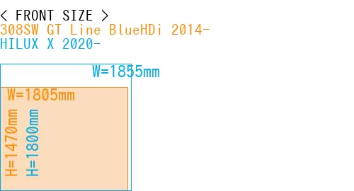 #308SW GT Line BlueHDi 2014- + HILUX X 2020-